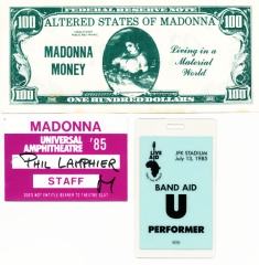 madonna money, phil lanph, live aid